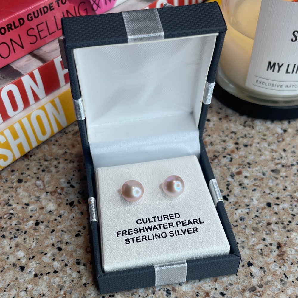 Cultured Freshwater Pearl Sterling Silver Earrings
